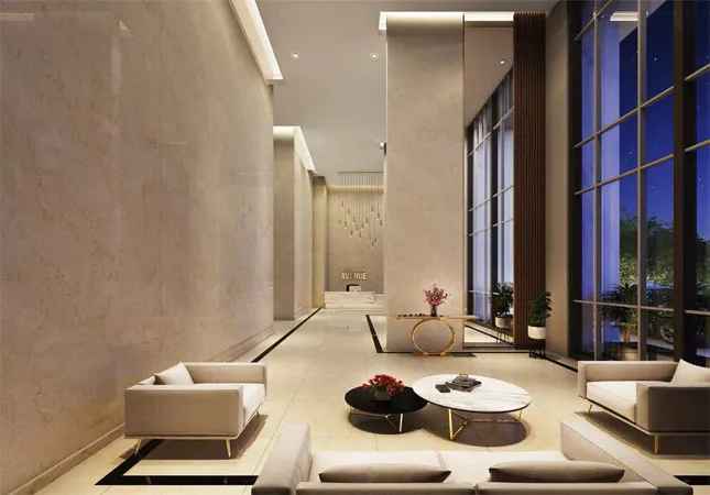 Modern living room with TV unit